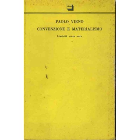 Convenzione e materialismo